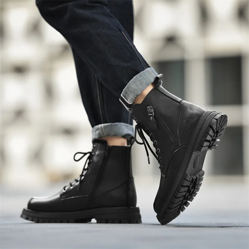 Jeep Martin Boots Men Black-5