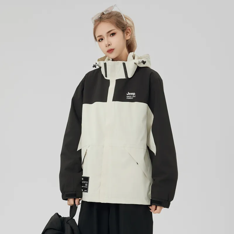 Jeep Windbreaker Jacket Trench Coat Unisex-12
