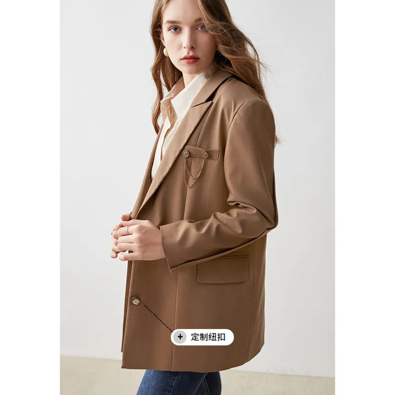Like The Age Of Water Velvet feel Coat Women's Coffee-3