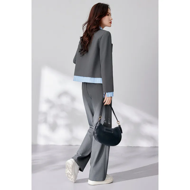 Like The Age Of Water Casual Pants Regular Women's Gray-1