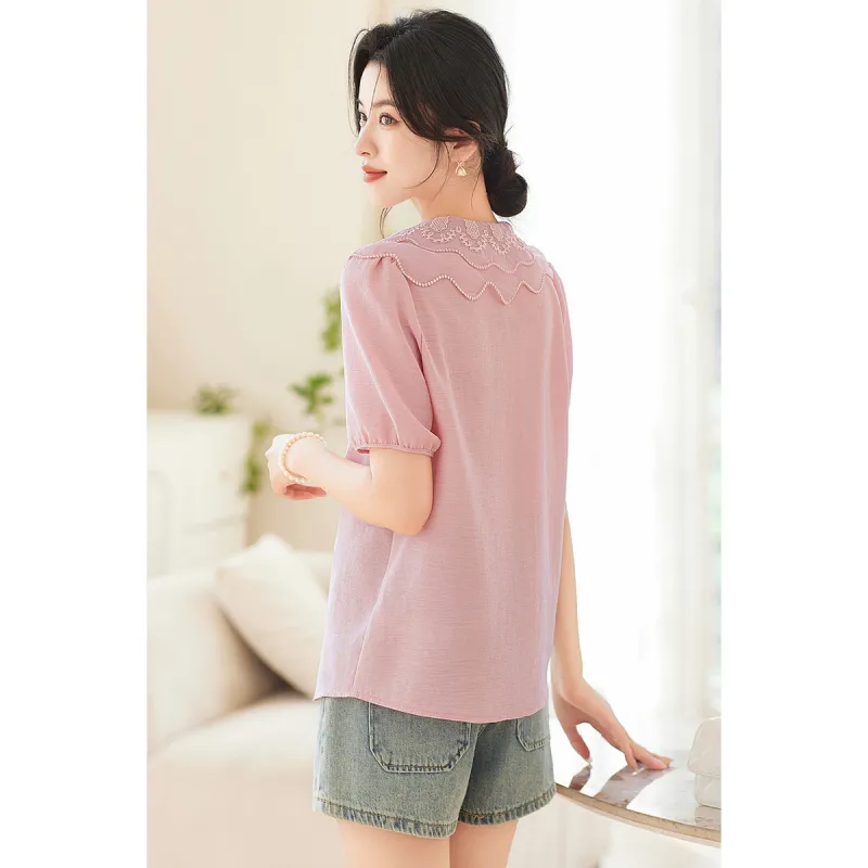 Like The Age Of Water Shirt Women's Pink-4