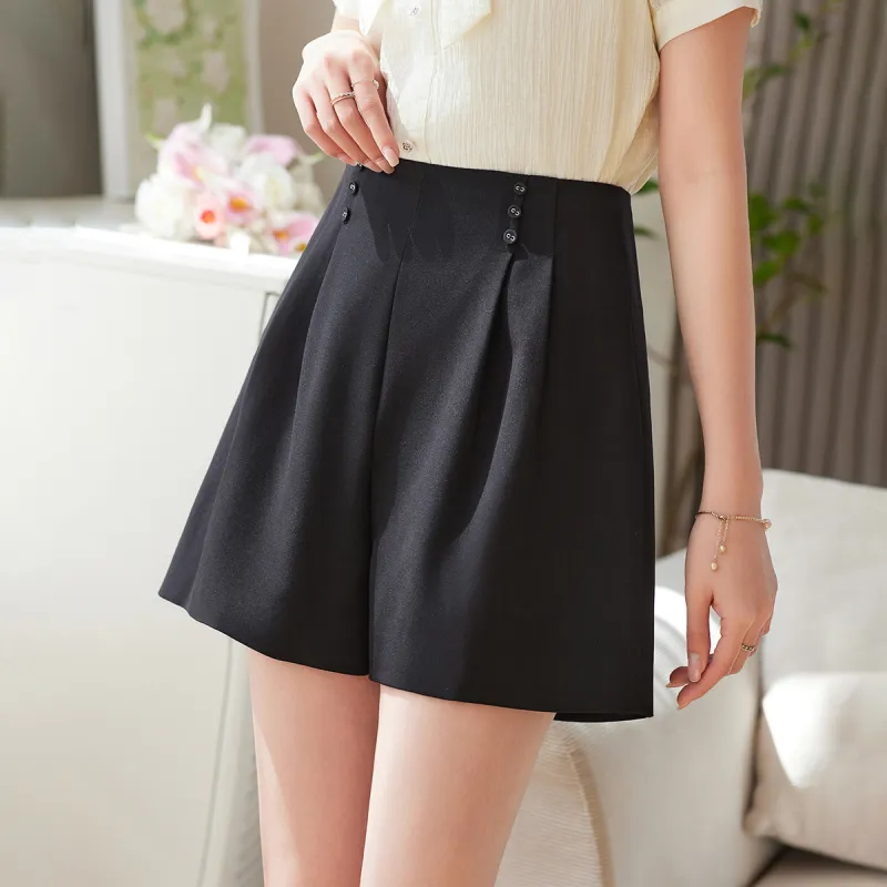 Like The Age Of Water Casual Shorts Women's Black-4
