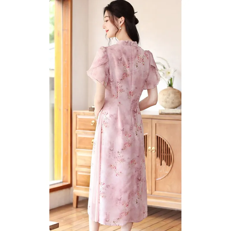 Like The Age Of Water Short Sleeved Dress Regular Women's-3