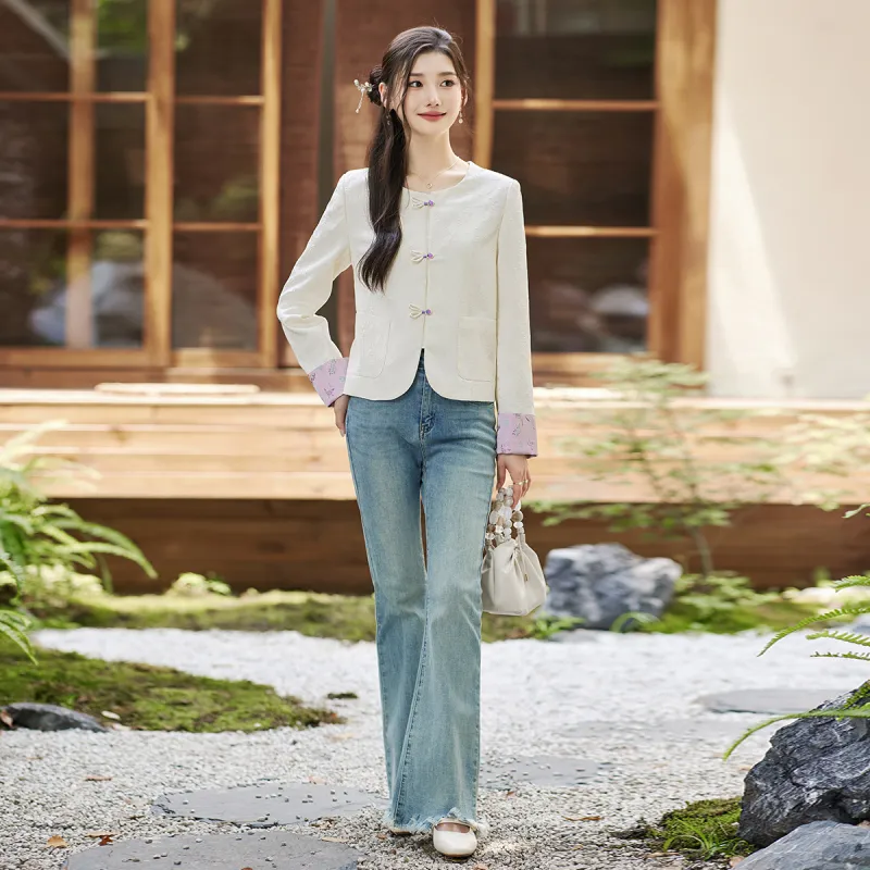 Like The Age Of Water Business Suit Women's Beige-5