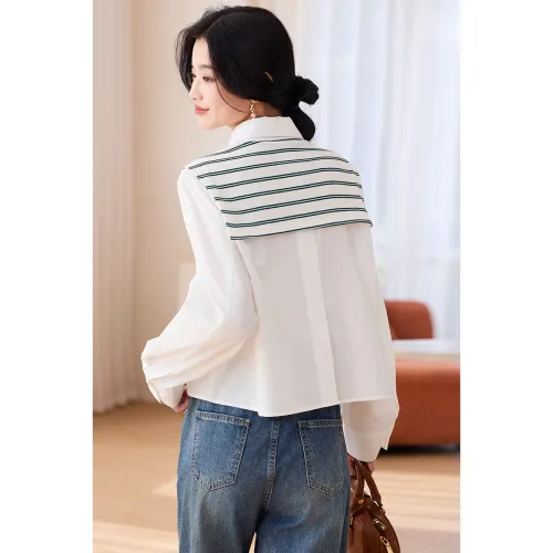 Like The Age Of Water Spring Sweatshirt Loose Fit Women's White