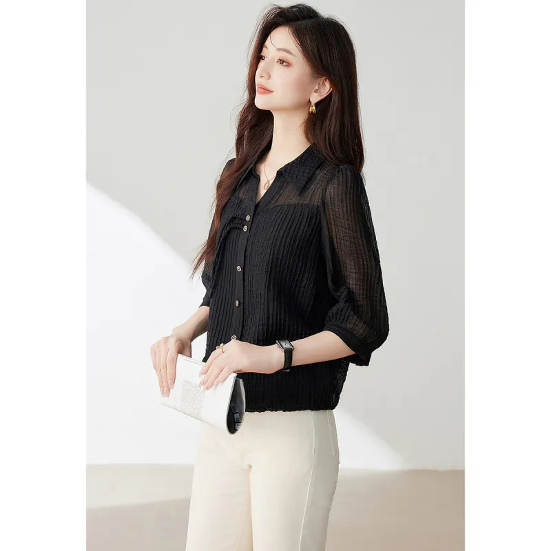 Like The Age Of Water Shirt Loose Fit Women's-1
