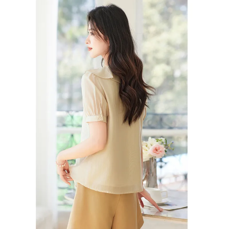 Like The Age Of Water Shirt Regular Women's Khaki-4
