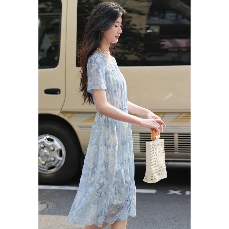 Like The Age Of Water Short Sleeved Dress Women's-8