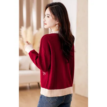 Like The Age Of Water Velvet feel Coat Women's Red