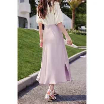Like The Age Of Water Summer Short Sleeved Dress Regular Women's Purple
