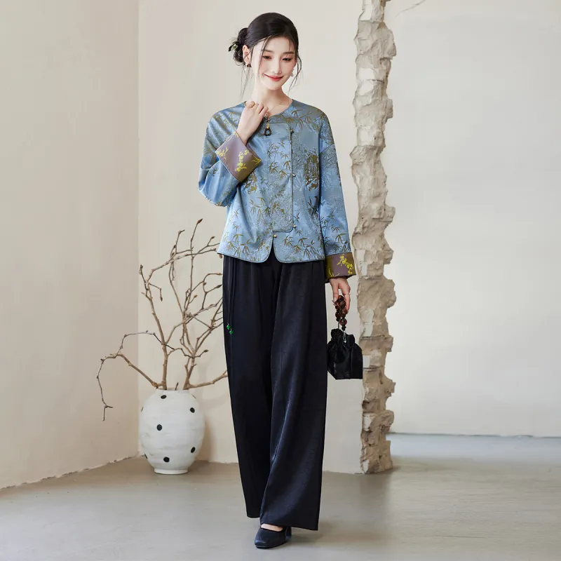 Like The Age Of Water Business Suit Women's Blue-2