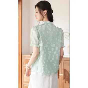 Like The Age Of Water Summer Shirt Regular Women's Green