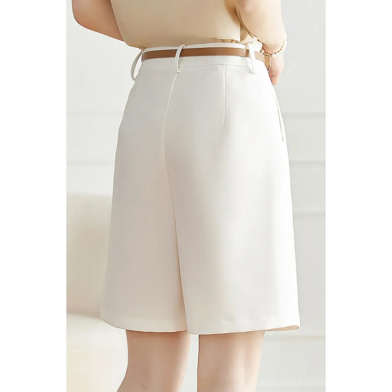 Like The Age Of Water Casual Shorts Regular Women's White-5