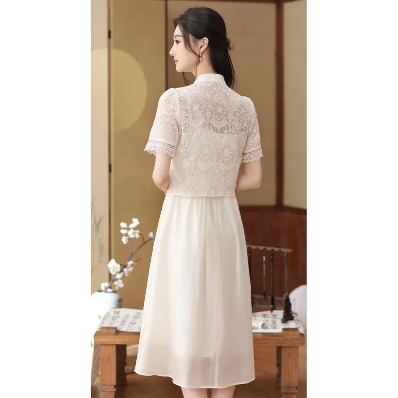 Like The Age Of Water Skirt Set Women's Apricot-2