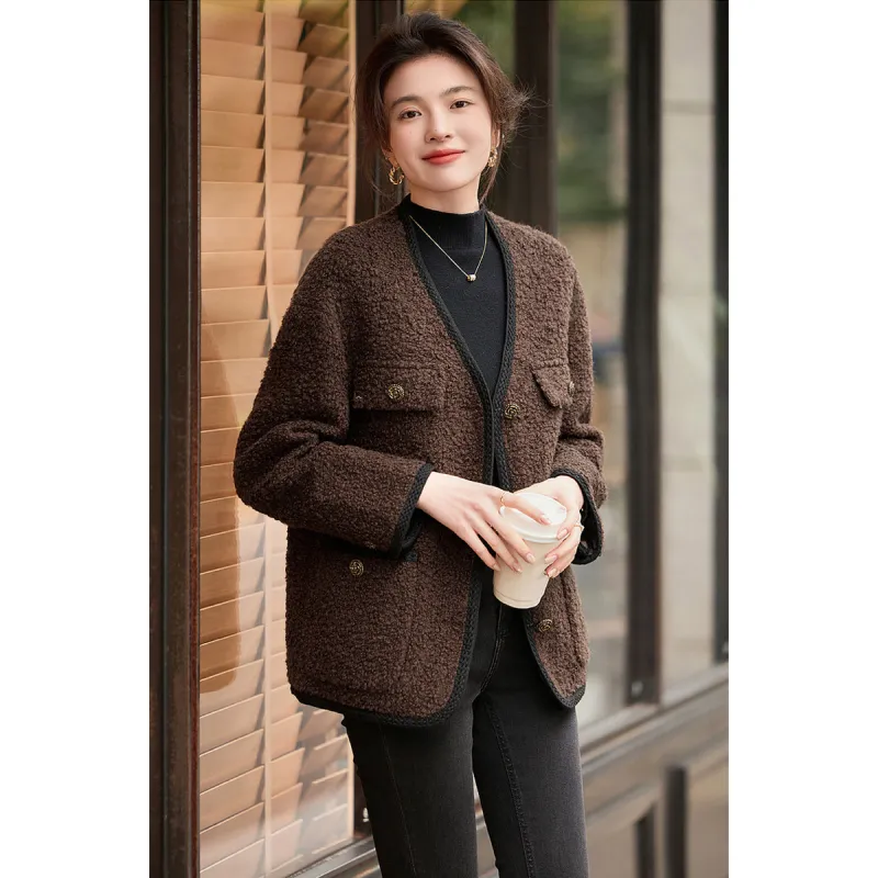 Like The Age Of Water Winter Velvet feel Coat Regular Women's-7