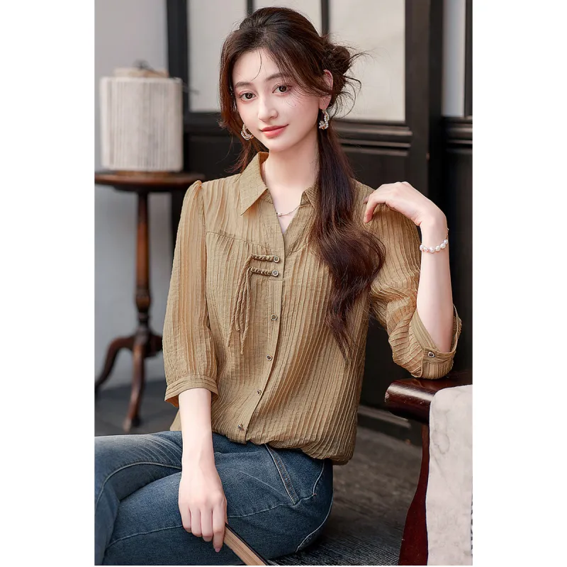 Like The Age Of Water Shirt Loose Fit Women's-4
