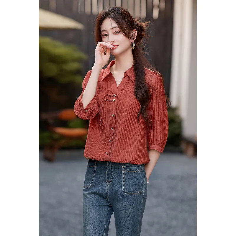 Like The Age Of Water Shirt Loose Fit Women's-6
