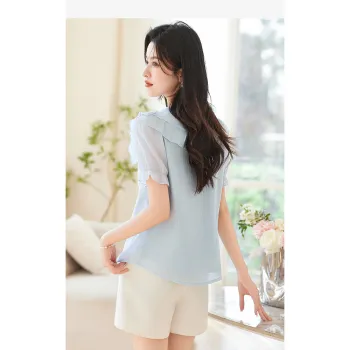 Like The Age Of Water Summer Shirt Women's Blue