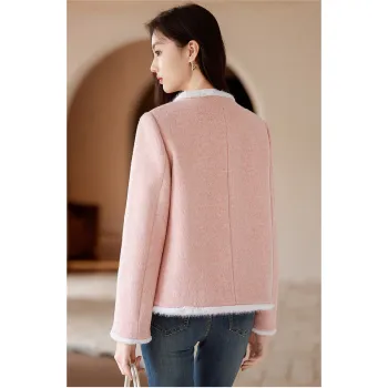 Like The Age Of Water Velvet feel Coat Women's Pink