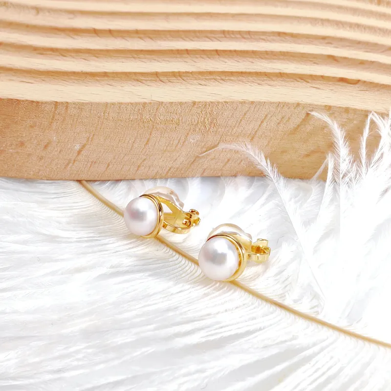 VERENA REINE Pearl Clip On Earrings Women's-3