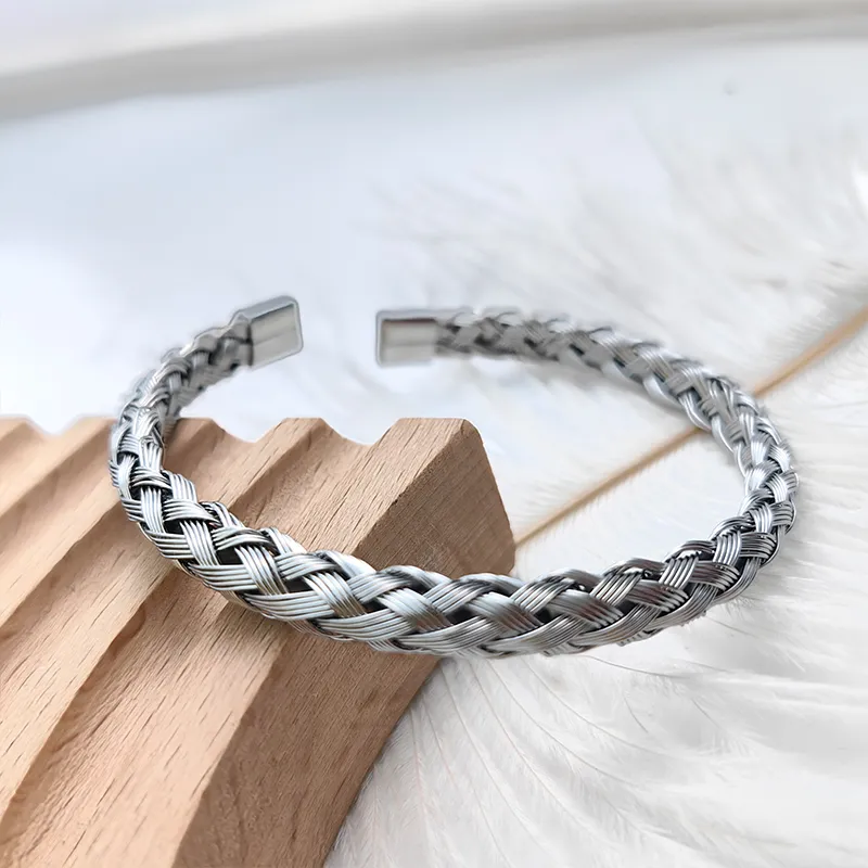 VERENA REINE Titanium Steel Bangles Unisex-2