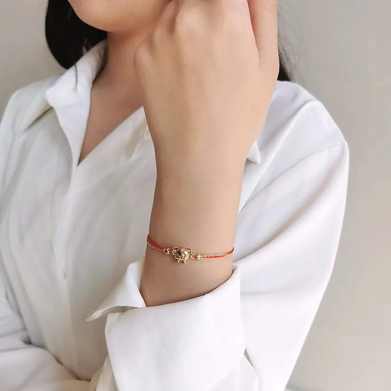 VERENA REINE S925 Silver Bracelets Unisex Gold Red-2