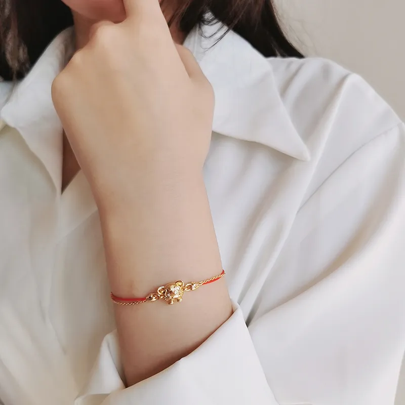 VERENA REINE S925 Silver Bracelets Unisex Gold Red-4