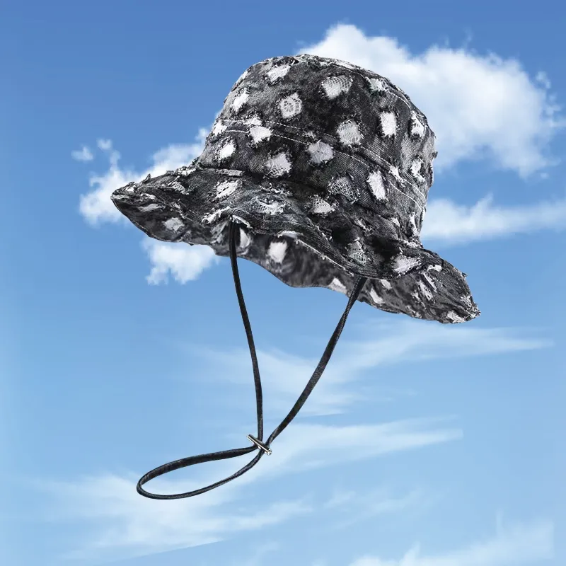 VERENA REINE Denim Bucket Hats Unisex-5