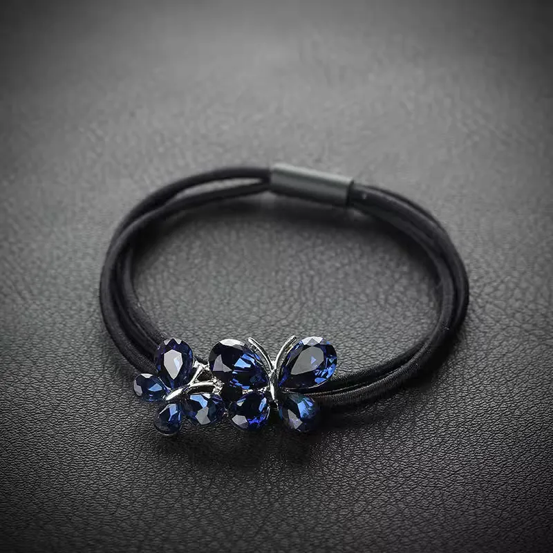 VERENA REINE Fabric Hair Tie Women's Elegant Black-1