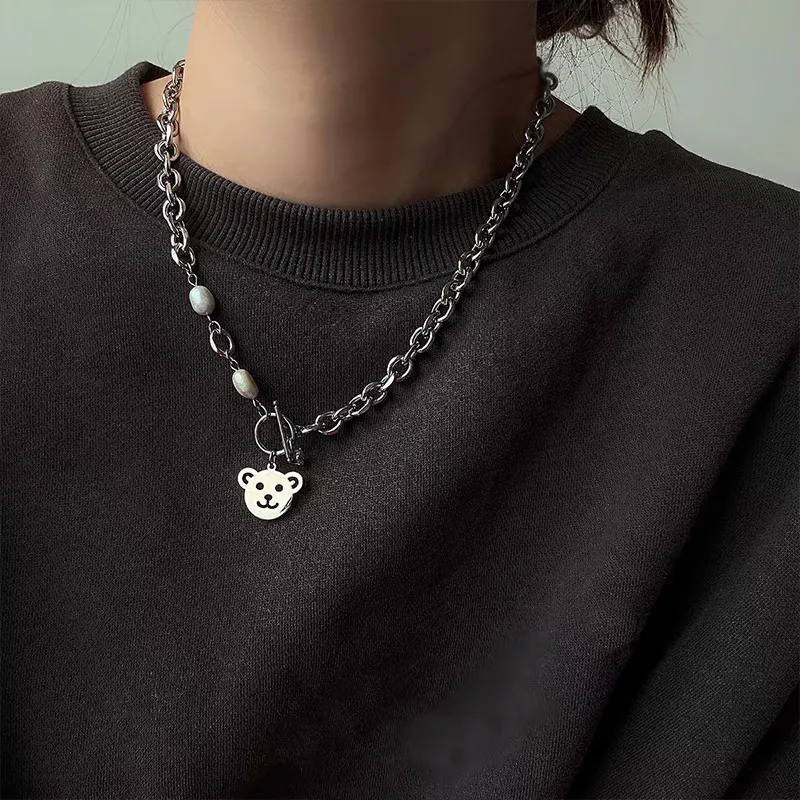VERENA REINE Titanium Steel Necklaces Women's-5