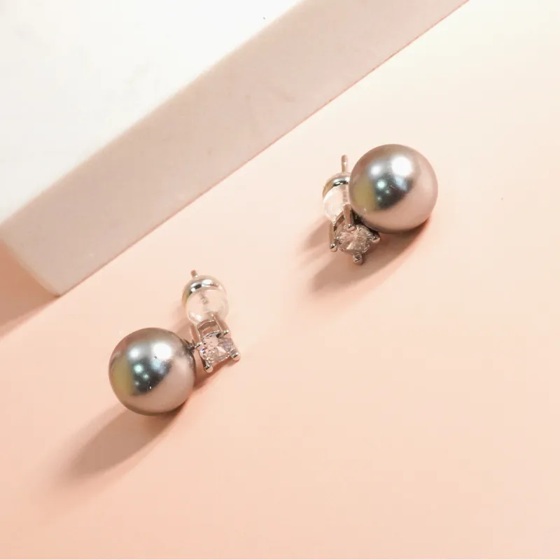 VERENA REINE Zircon Stud Earrings Women's-5