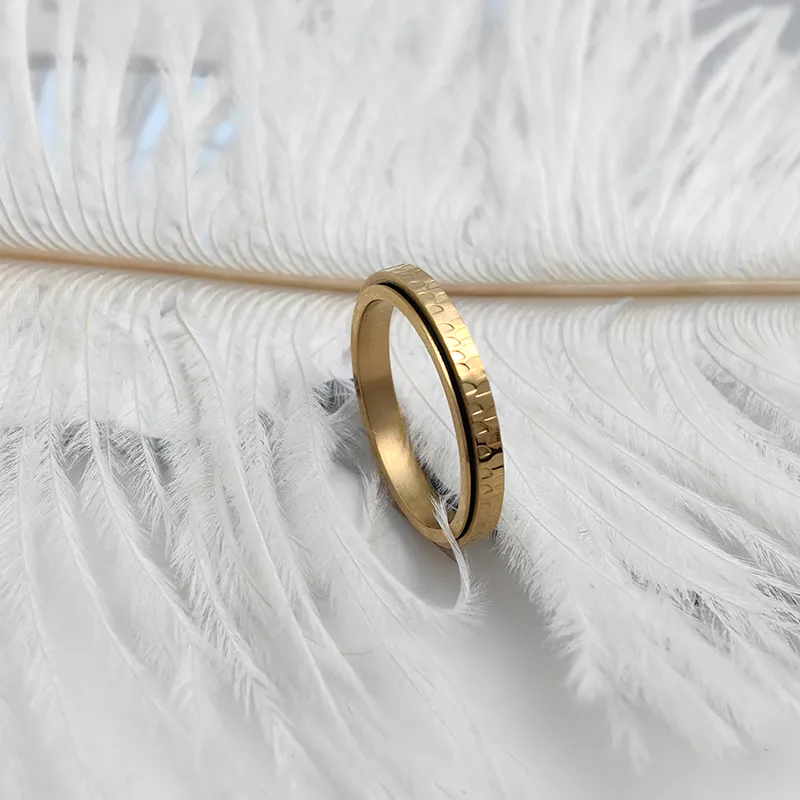 VERENA REINE Titanium Steel Rings Unisex-5