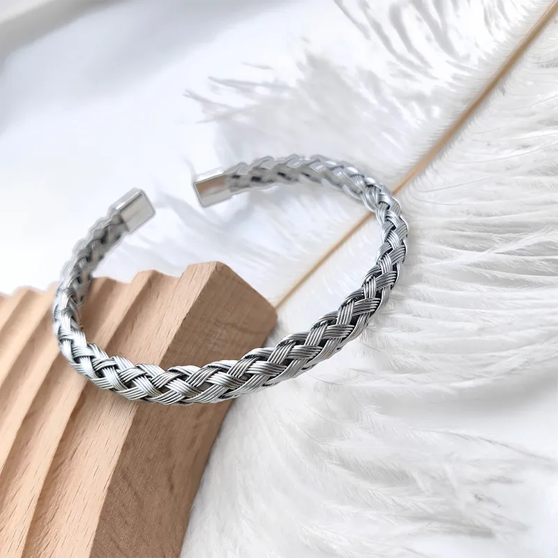 VERENA REINE Titanium Steel Bangles Unisex-5