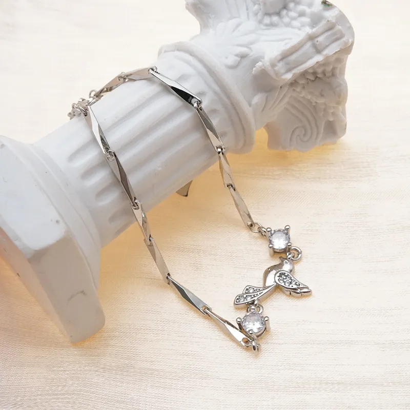 VERENA REINE Rhodium plated Copper Bracelets Unisex Silver-5