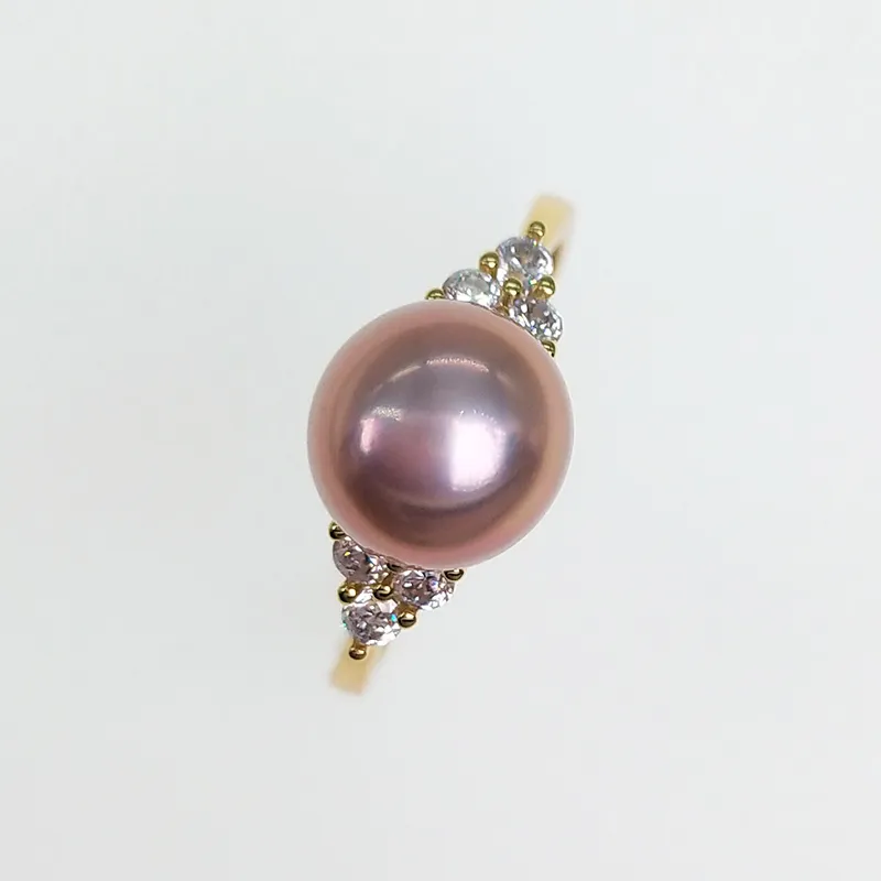 VERENA REINE Freshwater Pearl Rings Women's Purple-2