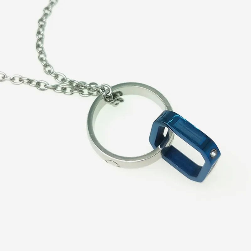 VERENA REINE Titanium Steel Necklaces Unisex-5