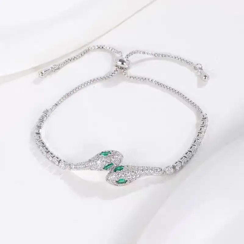 VERENA REINE Zircon Bracelets Unisex-5