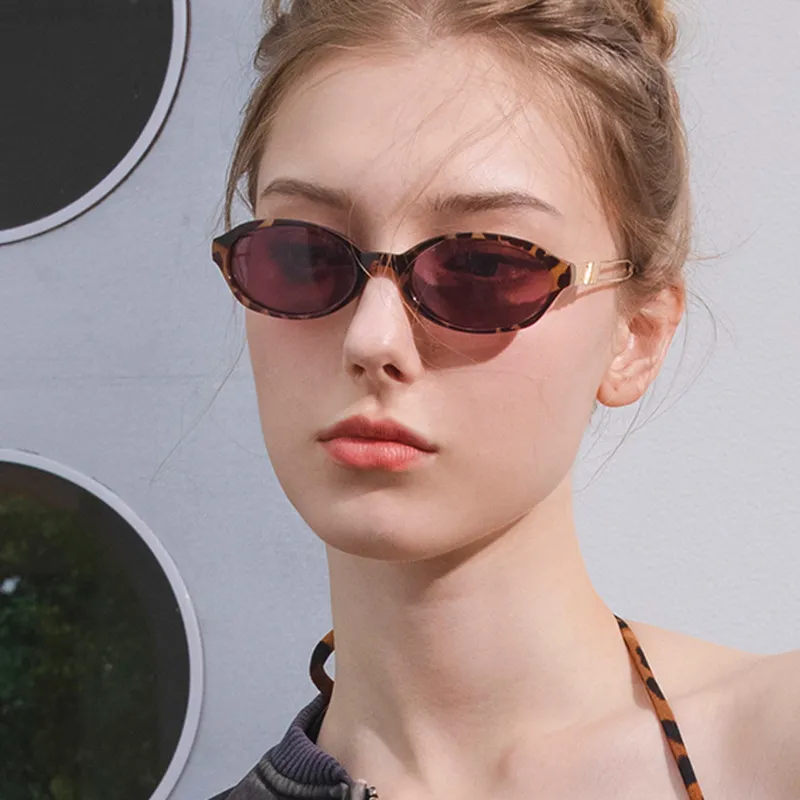 VERENA REINE PC Metal Oval Sunglasses Unisex-5