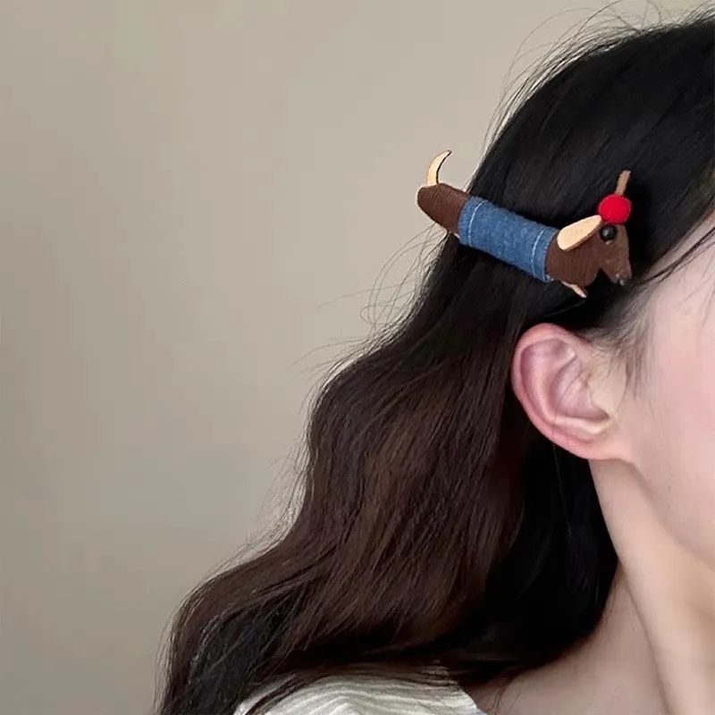 VERENA REINE Fabric Hair Clips Women's Maillard Style Color Series-1