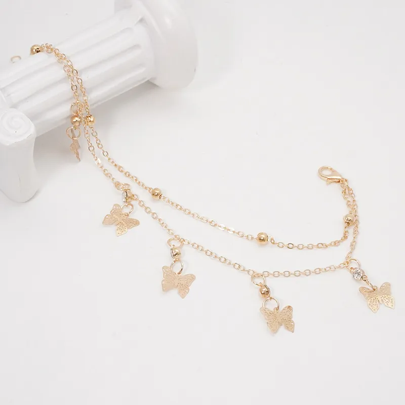VERENA REINE Alloy Anklets Women's Gold-4