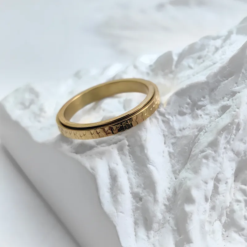 VERENA REINE Titanium Steel Rings Unisex-7