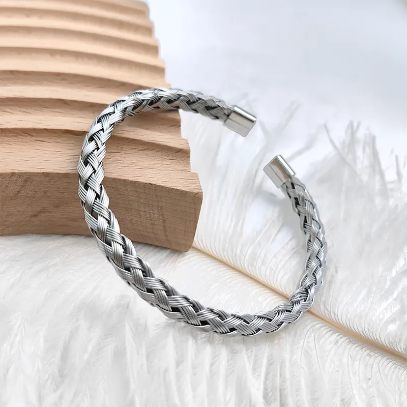 VERENA REINE Titanium Steel Bangles Unisex-4