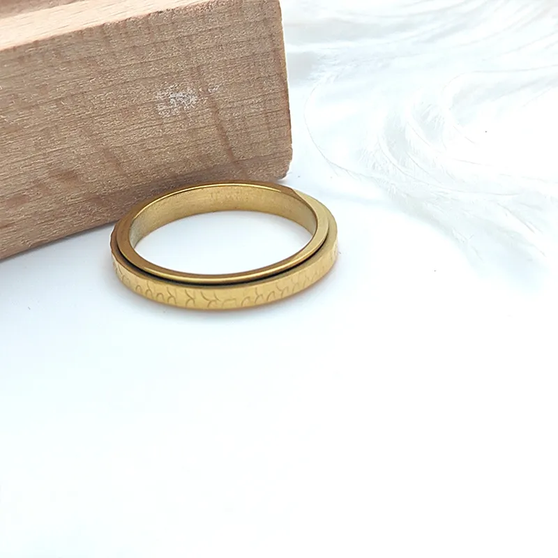 VERENA REINE Titanium Steel Rings Unisex-1