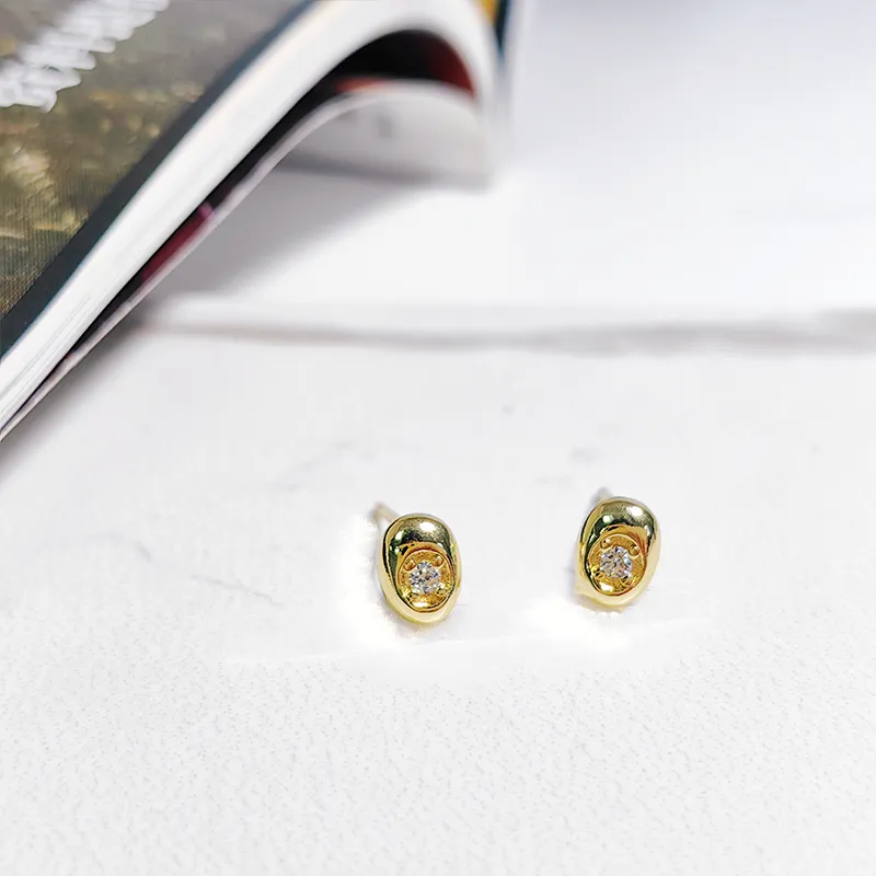 VERENA REINE Zircon Stud Earrings Women's-4
