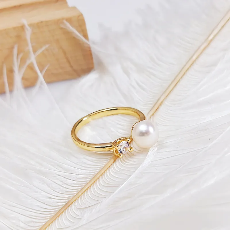 VERENA REINE Pearl Rings Women's-3