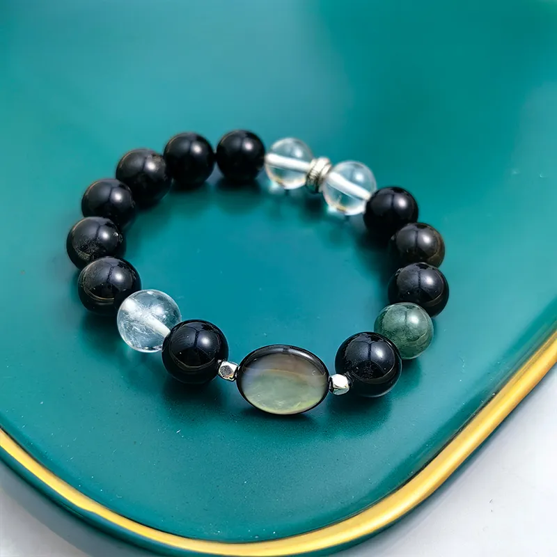 VERENA REINE Natural Obsidian Bracelets Unisex-2
