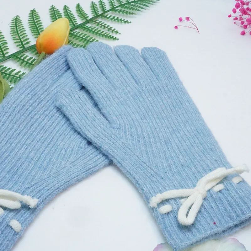 VERENA REINE Wool Knit Gloves Women's-3