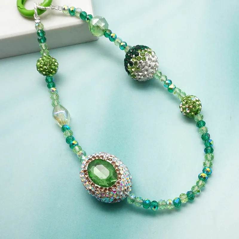 VERENA REINE Resin Pendants Women's Green Color-2