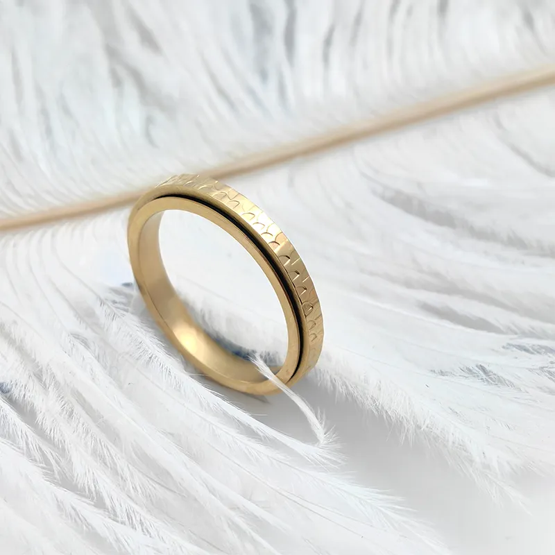 VERENA REINE Titanium Steel Rings Unisex-8