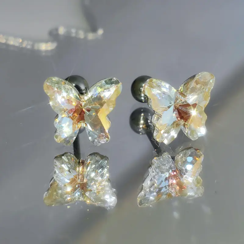 VERENA REINE Rhinestone Stud Earrings Women's-13